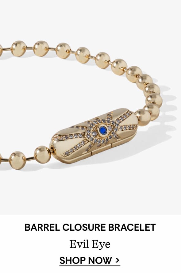 Shop Evil Eye Barrel Closure Bracelet