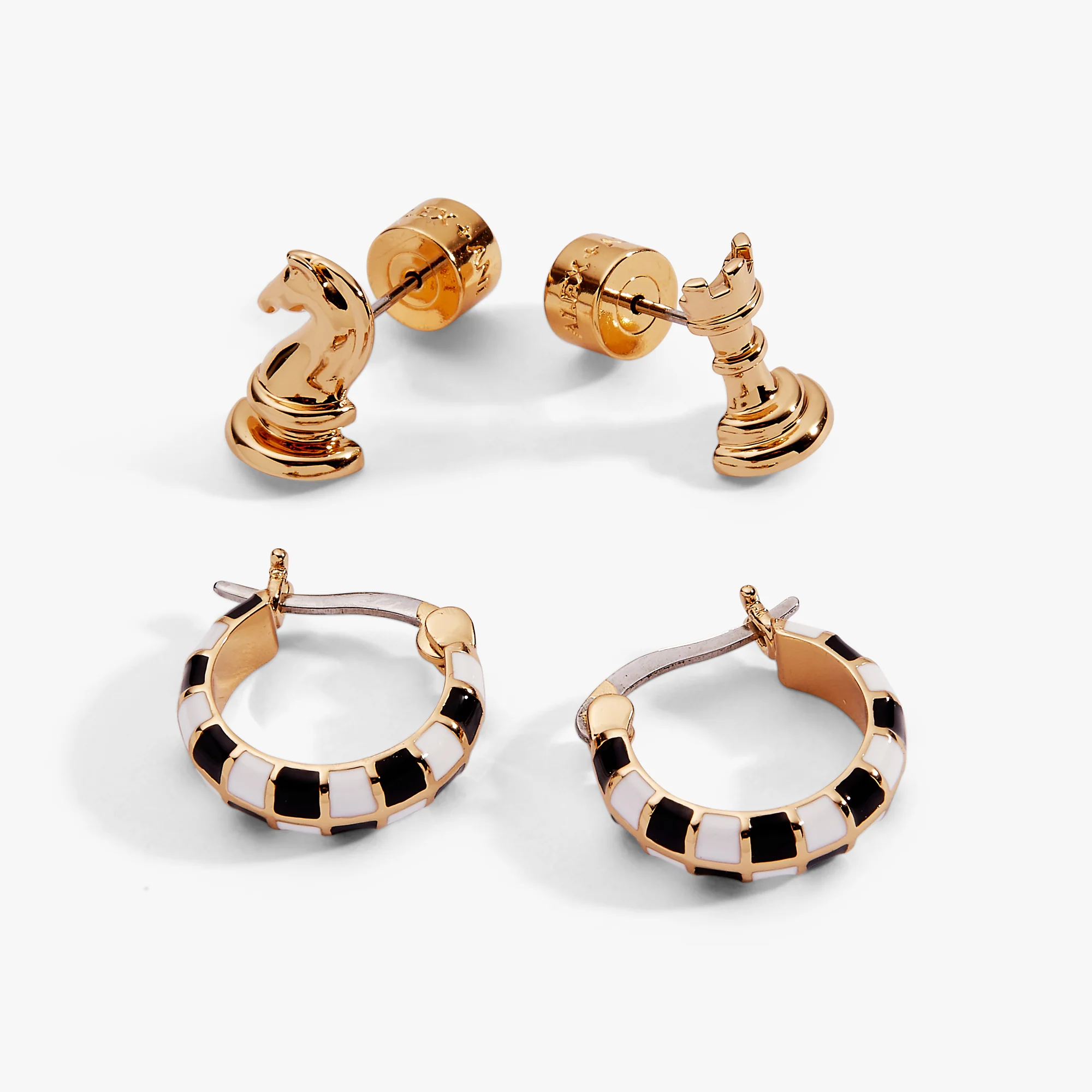 Image of Chess Mismatch Earring Set of 2