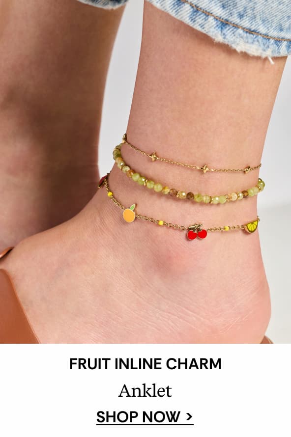 Shop Fruit Inline Charm Anklet