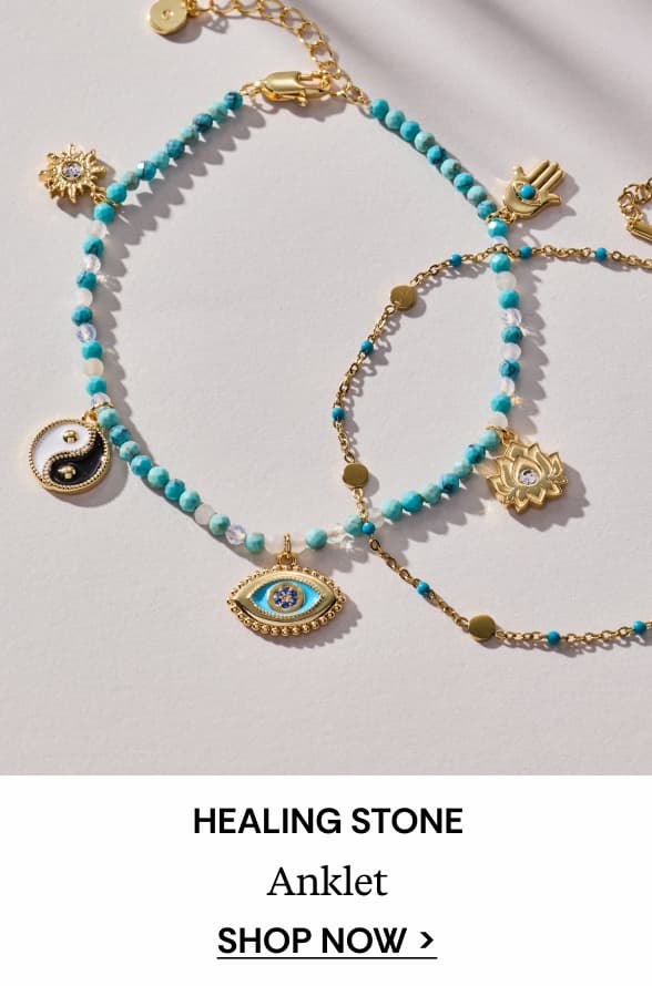 Shop Healing Stone Charm Anklet