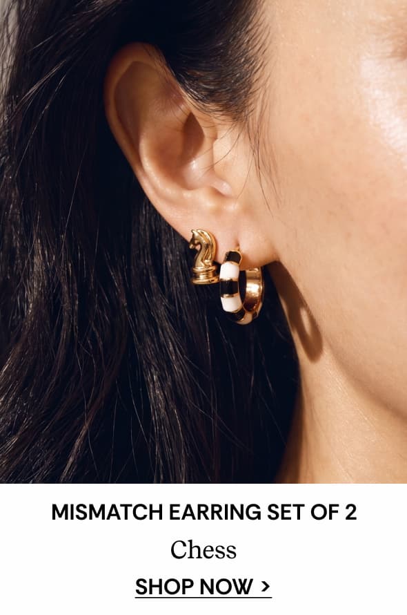 Shop Chess Mismatch Earring Set of 2