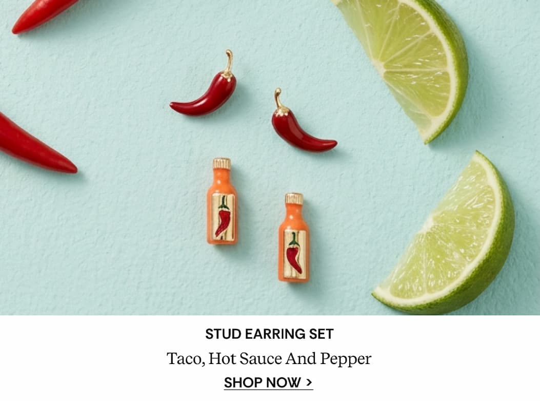 Shop Taco Hot Sauce & Pepper Stud Set
