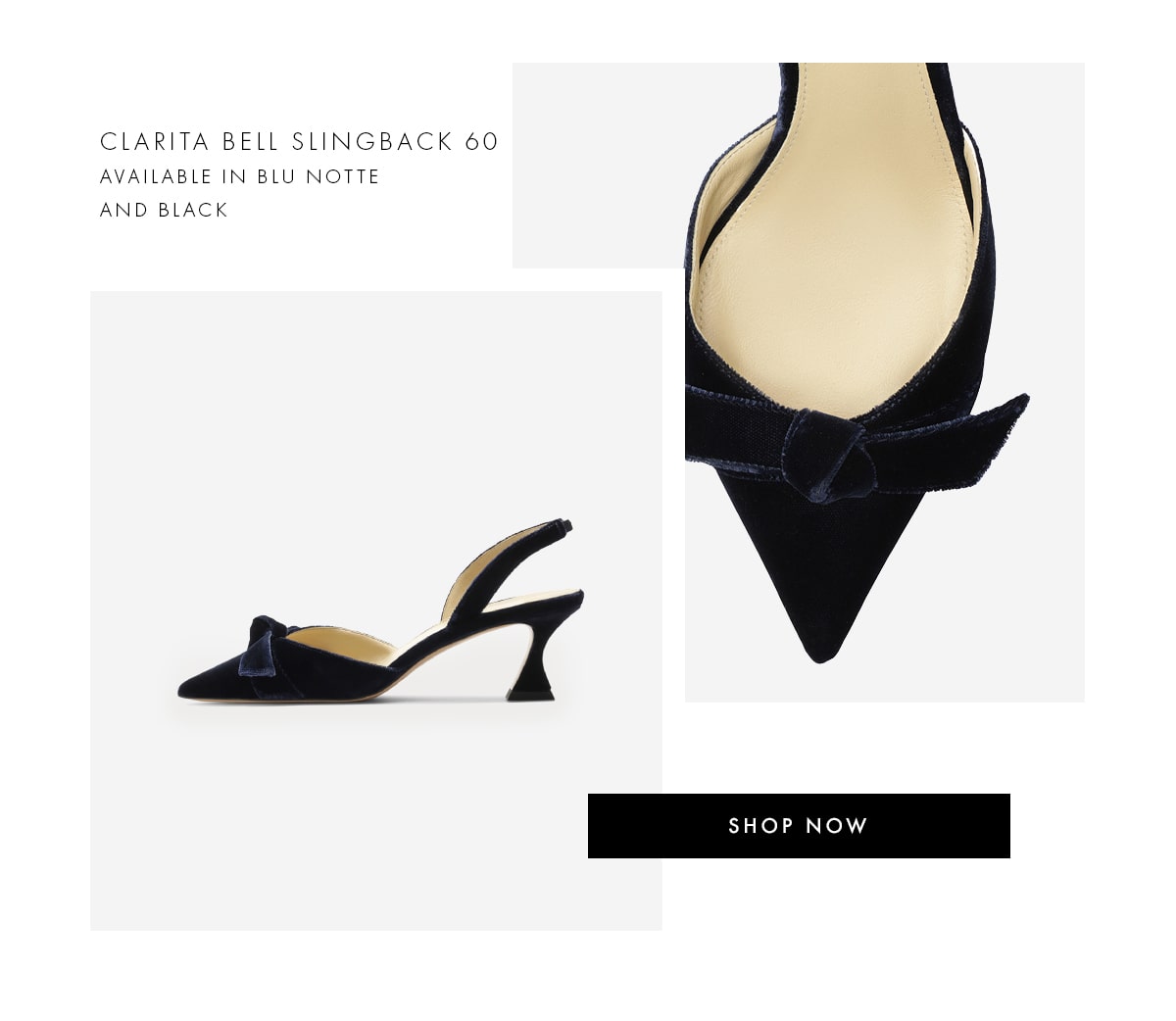 CLARITA BELL SLINGBACK 60 | SHOP NOW