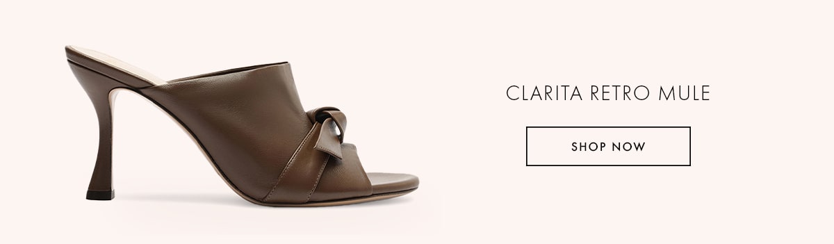 CLARITA RETRO MULE | SHOP NOW