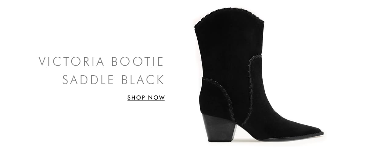 VICTORIA BOOTIE SADDLE BLACK | SHOP NOW