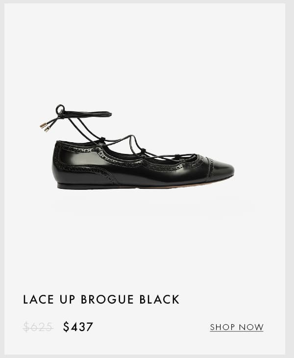 LACE UP BROGUE BLACK | SHOP NOW