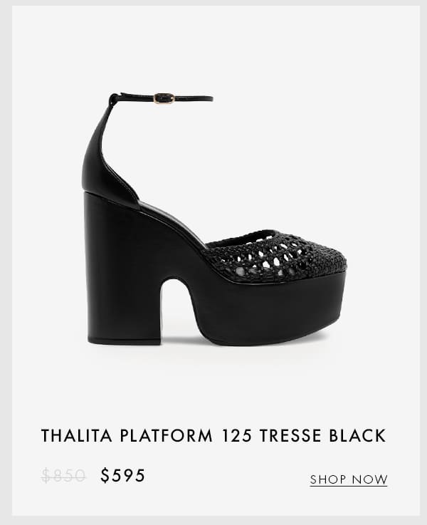 THALITA PLATFORM 125 TRESSE BLACK | SHOP NOW