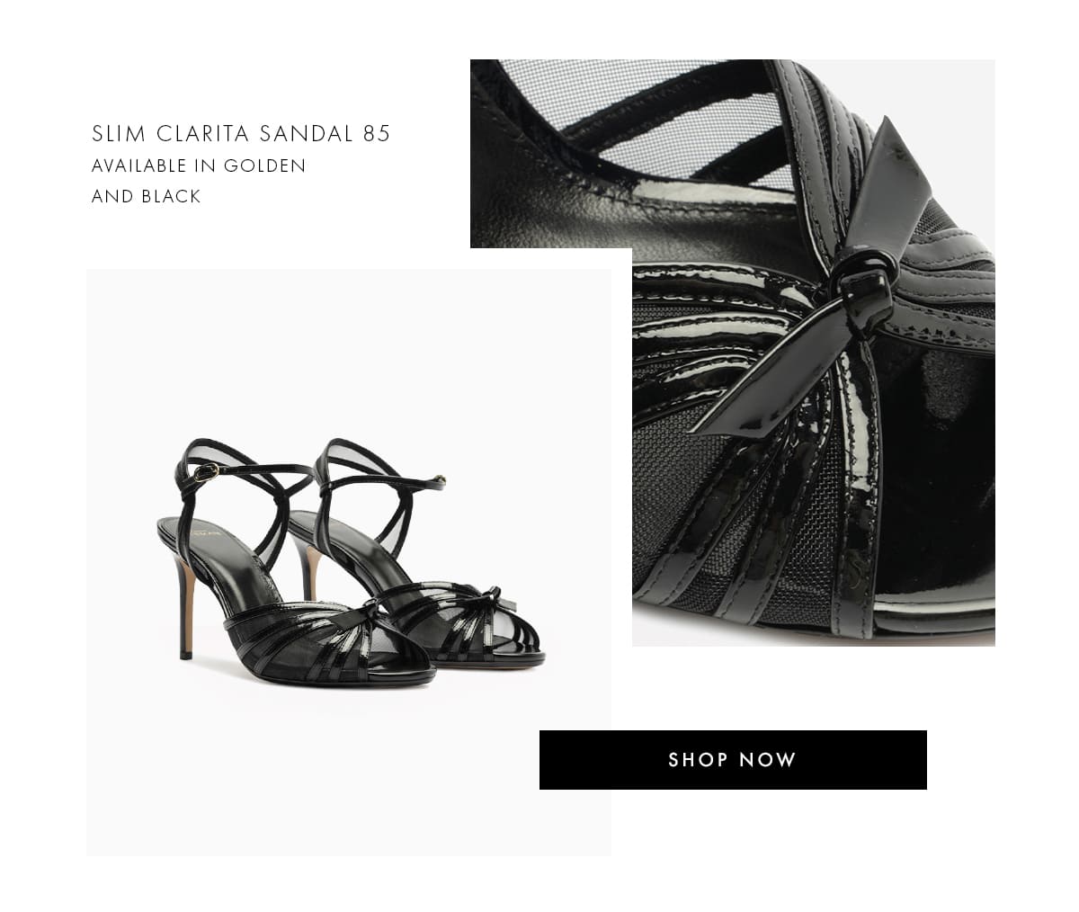 SLIM CLARITA SANDAL 85 | SHOP NOW