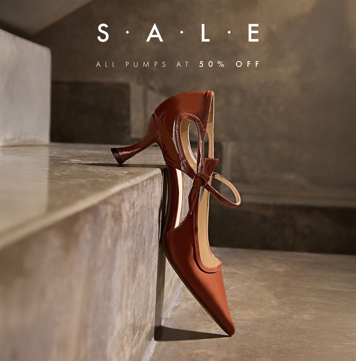 SALE ALL PUMPS AT 50% OFF