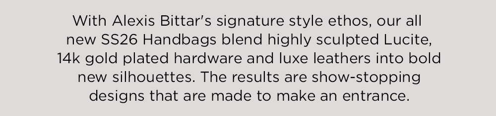 New SS26 Handbags