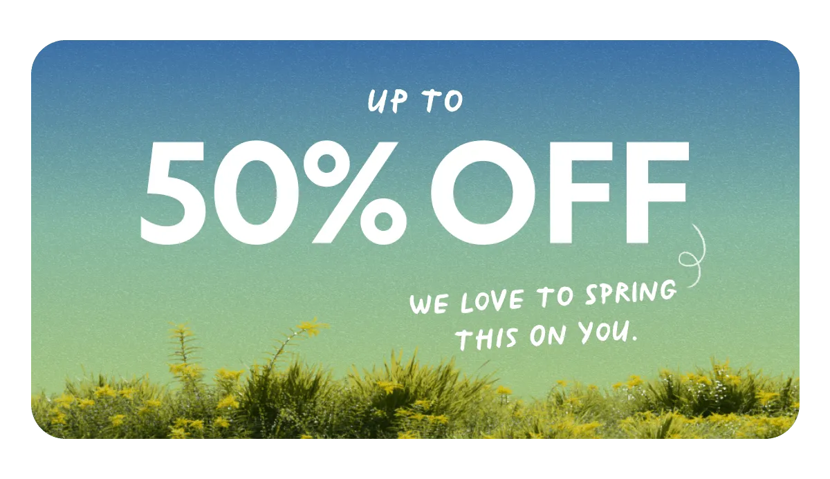 Up To 50% OFF