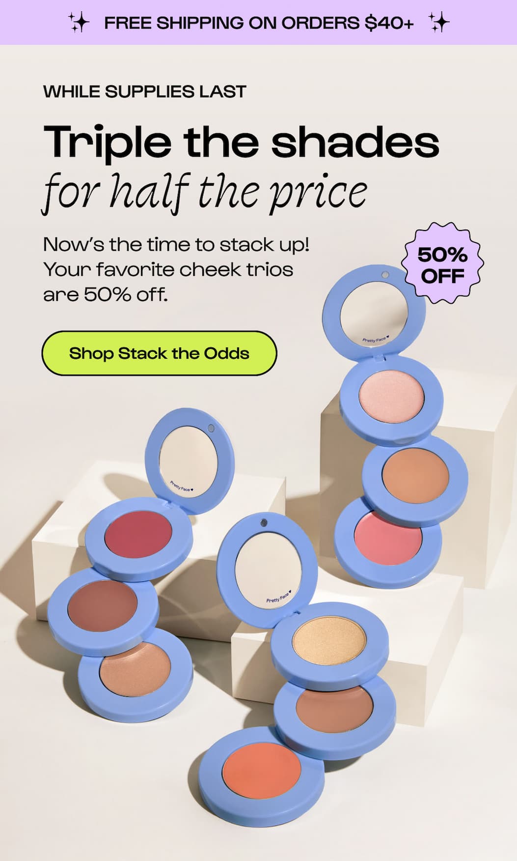 Half Price 50% off