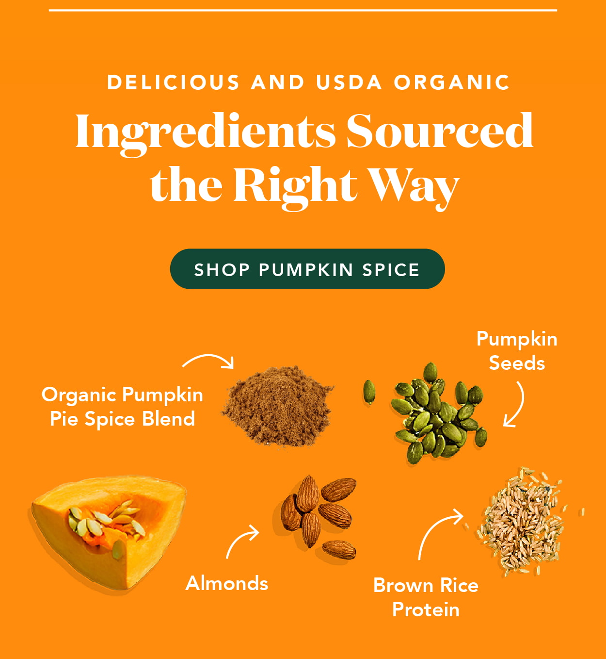 Delicious and USDA organic! Ingredients sourced the right way!