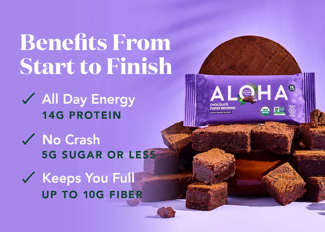Benefits from start to finish! 14g protein, 5g sugar or less, and up to 10g fiber!