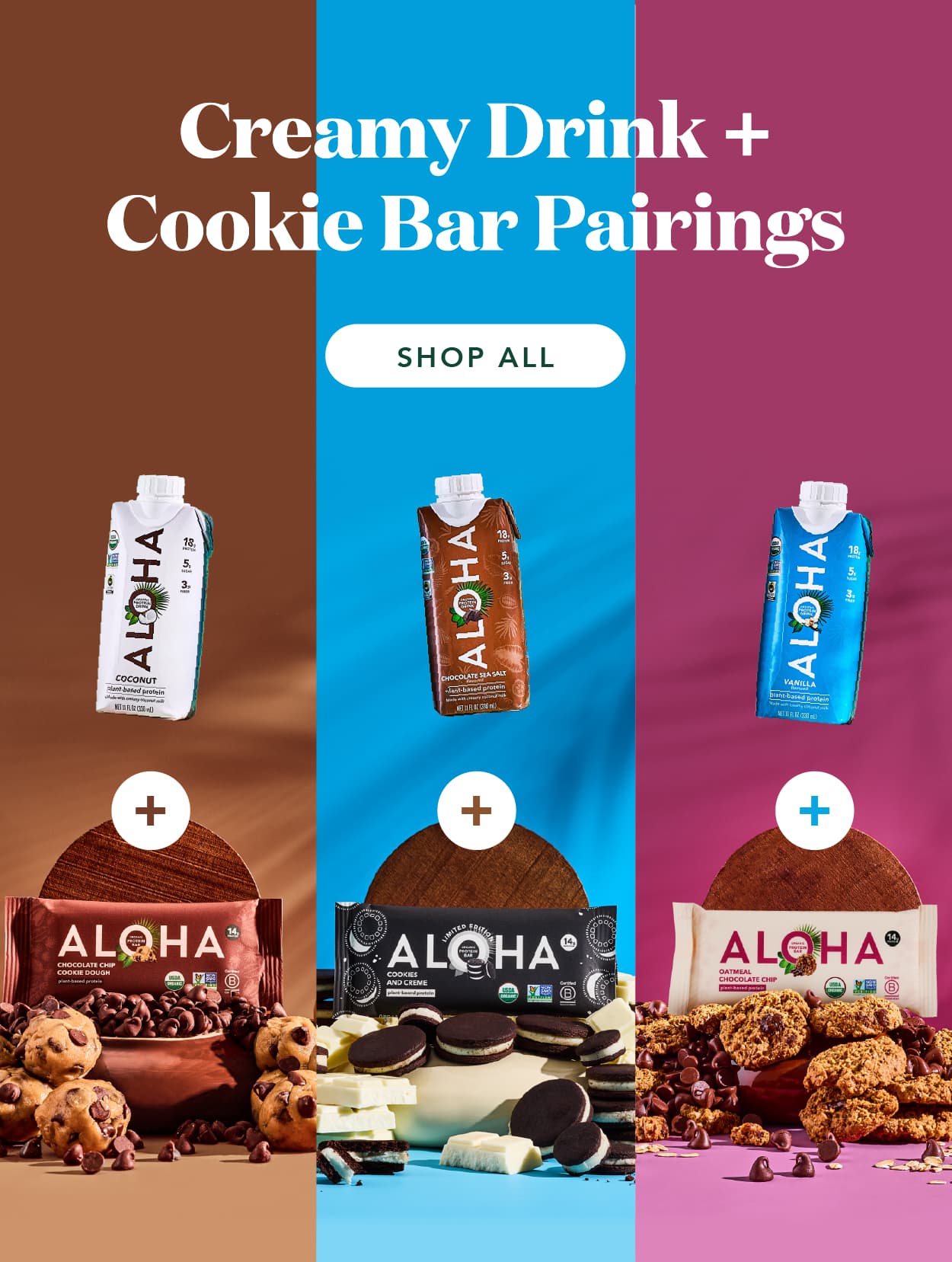 Creamy drink + cookie bar pairings! Shop now. 