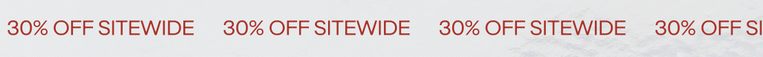 30% Off Sitewide