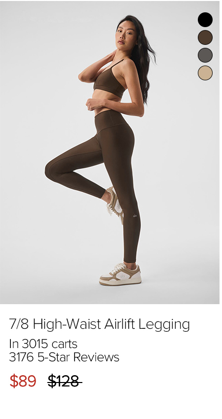 7/8 High Waist Airlift Legging in 3015 carts. 3176 5 Star Reviews