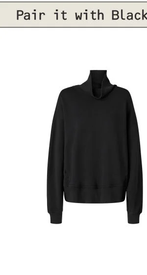 Hazy Mock Neck Pullover