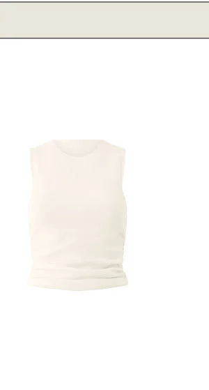 Ribbed En Pointe Tank
