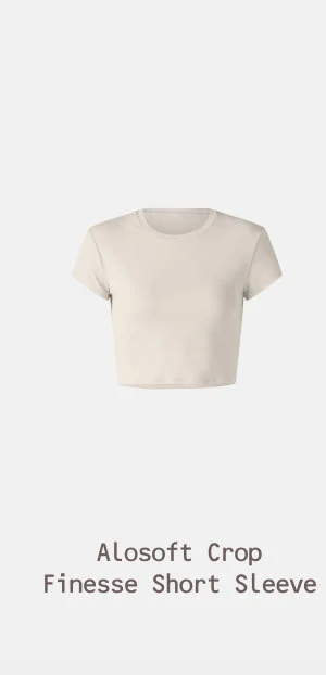 Alosoft Crop Finesse Short Sleeve