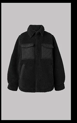 Sherpa Edge Shacket - Black