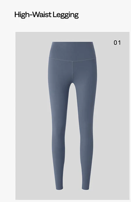High-Waist Legging - Bluestone