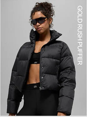 Gold Rush Puffer - Black