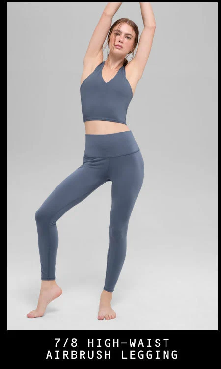 7/8 High-Waist Airbrush Legging - Bluestone