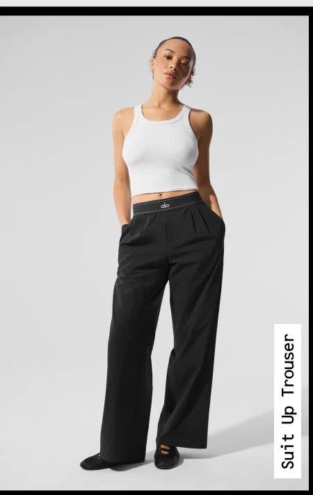 Suit Up Trouser - Black
