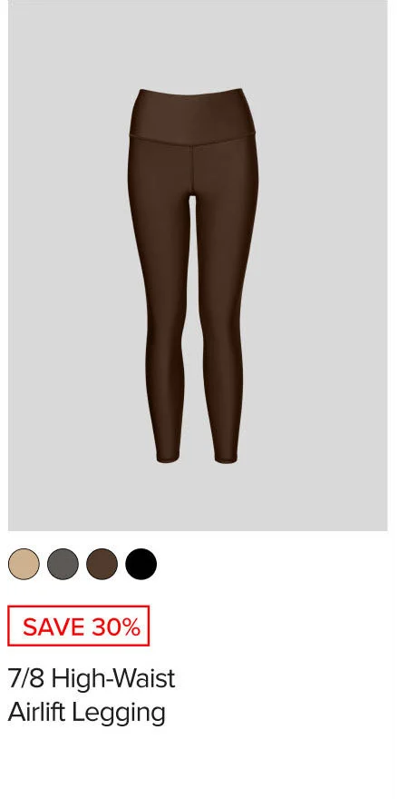 SAVE 30%. 7/8 HIGH-WAIST AIRLIFT LEGGING