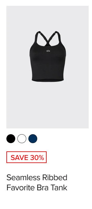 SEAMLESS RIBBED FAVORITE BRA TANK 
