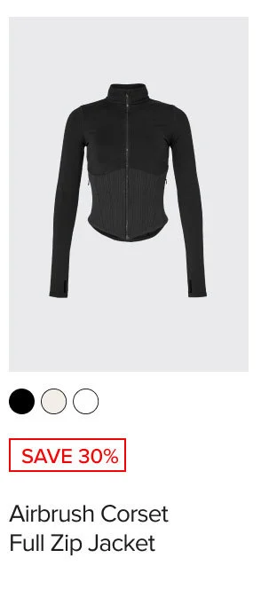 AIRBRUSH CORSET FULL ZIP JACKET