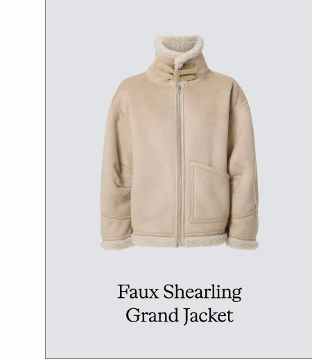 FAUX SHEARLING GRAND JACKET