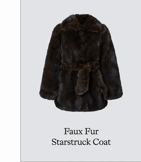 FAUX FUR STARSTRUCK COAT