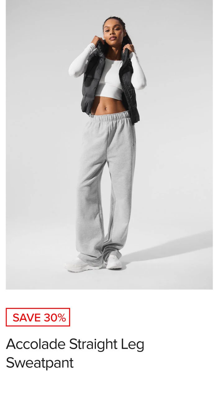 SAVE 30%. Accolade Straight Leg Sweatpant