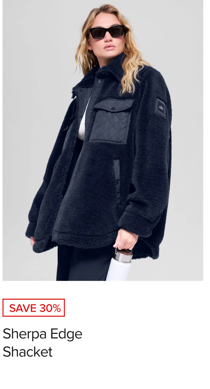 SAVE 30%. Sherpa Edge Shacket