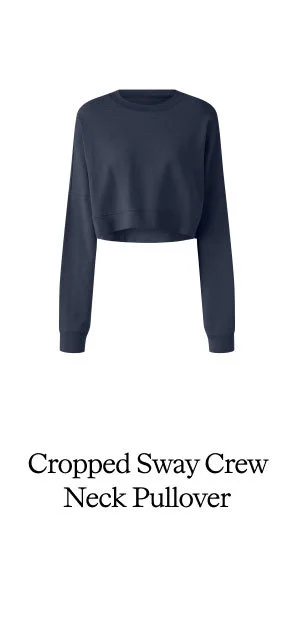 Cropped Sway Crew Neck Pullover