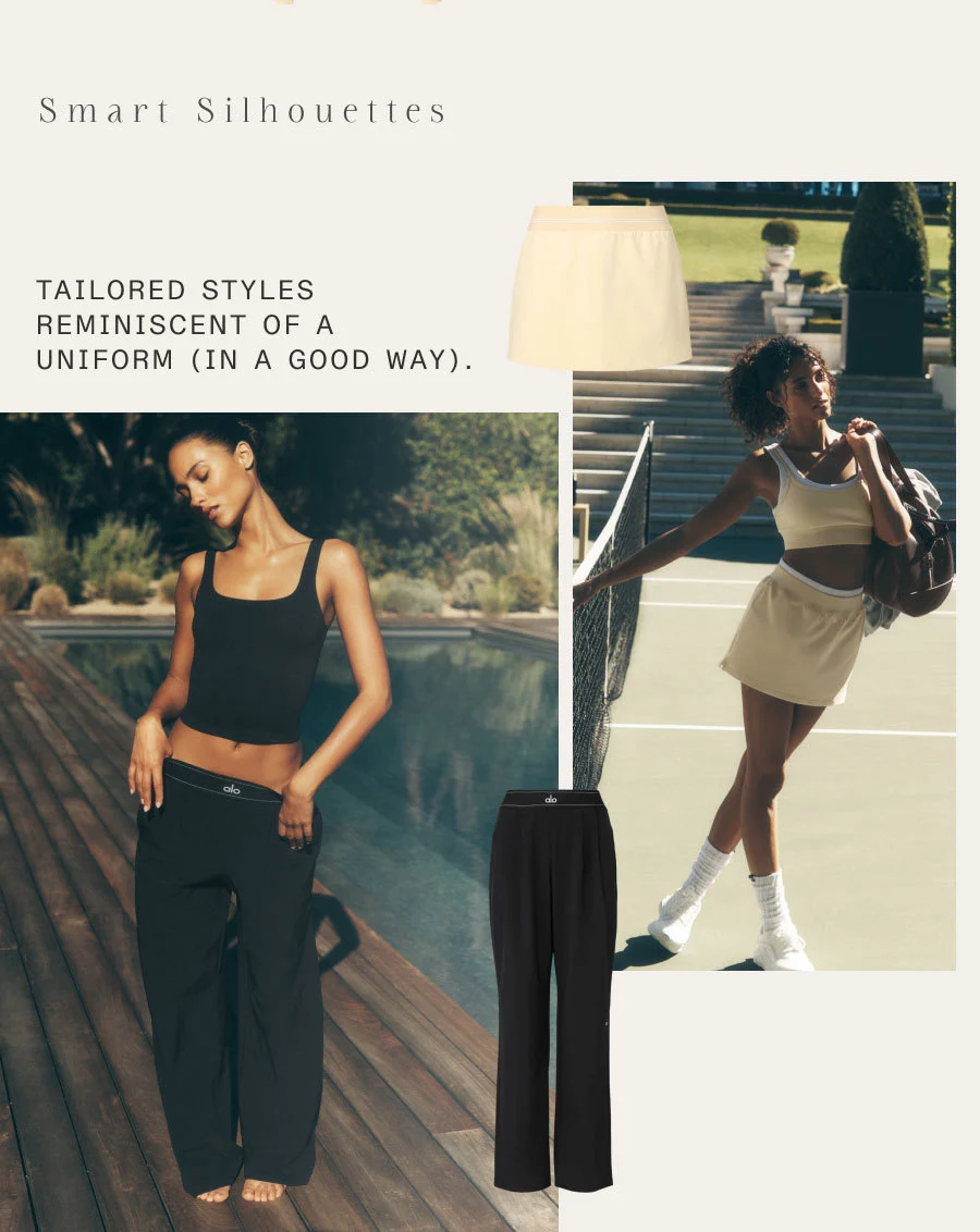 Smart Silhouettes. TAILORED STYLES. REMINISCENT OF A UNIFORM (IN A GOOD WAY).