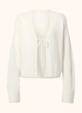 Wool Cashmere New Class Tie Cardigan