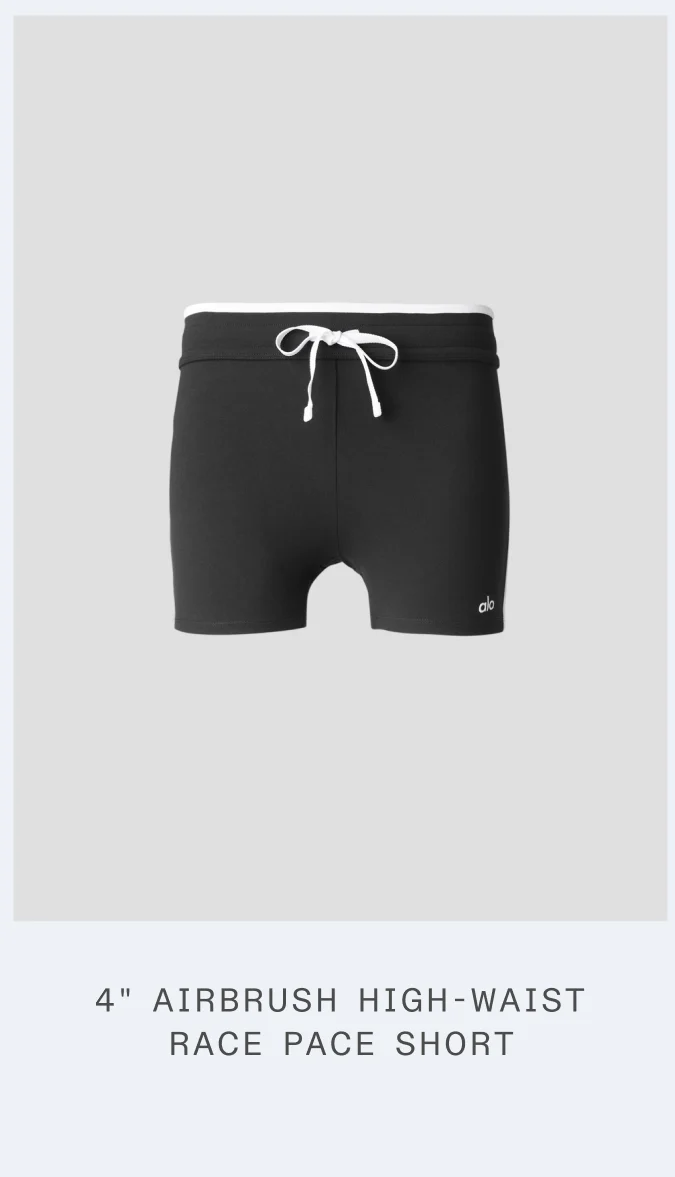 4 AIRBRUSH HIGH-WAIST. RACE PACE SHORT.