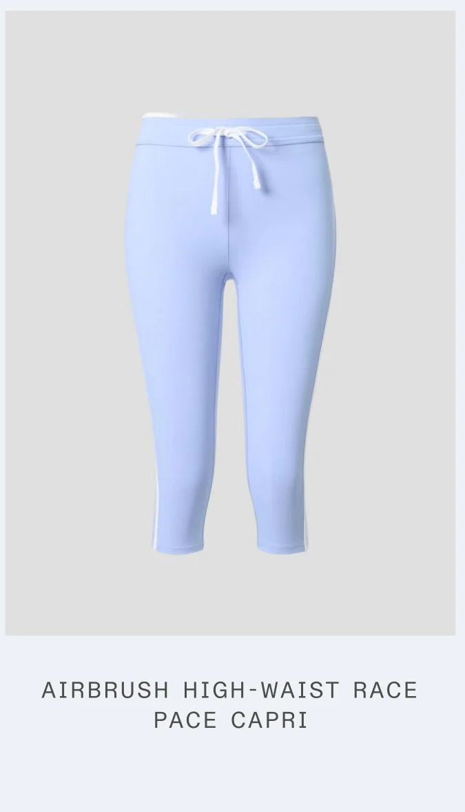 AIRBRUSH HIGH-WAIST RACE. RACE CAPRI.