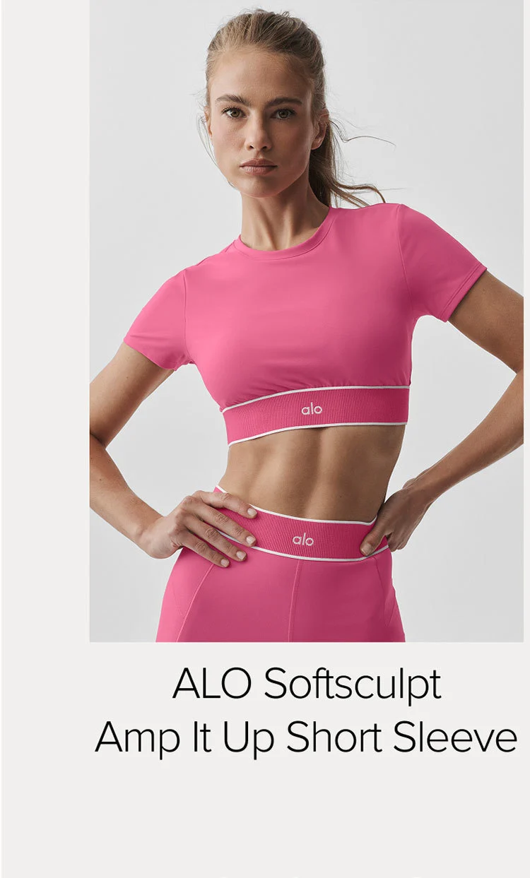 ALO Softsculpt Amp It Up Short Sleeve