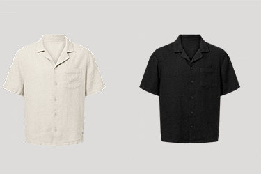 LINEN DAYS SHORT SLEEVE BUTTON UP