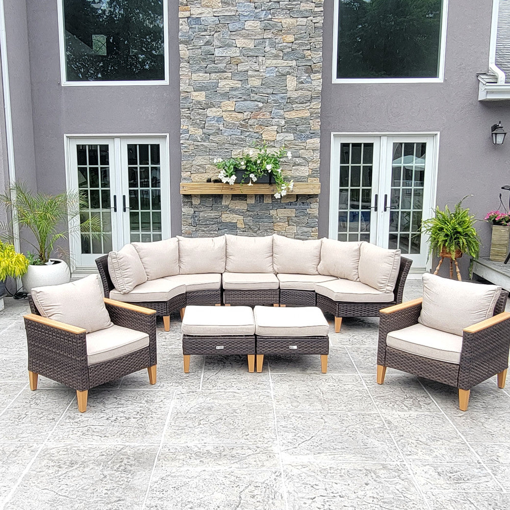 Half-Moon Curved Sofa