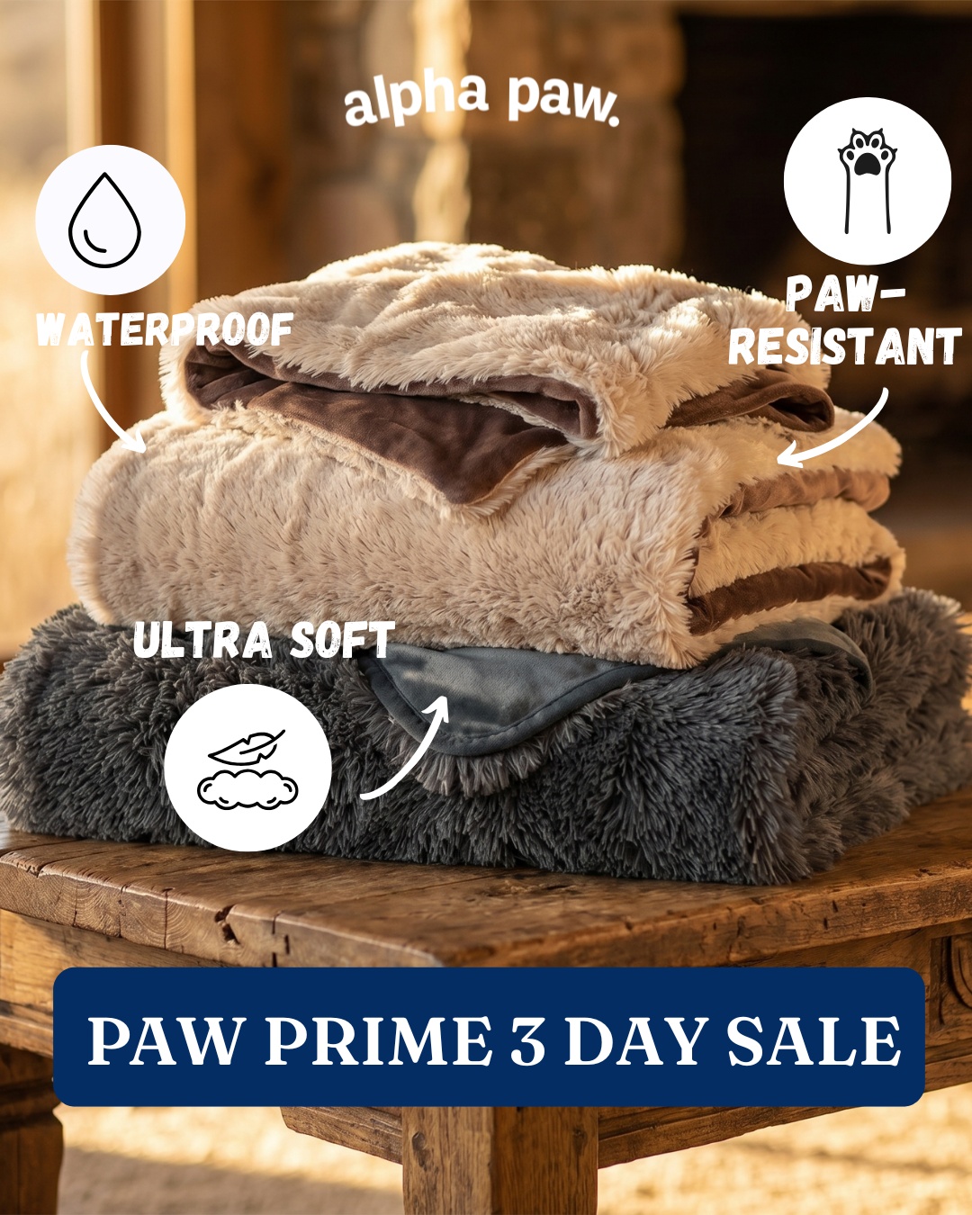 Pawproof pet blanket