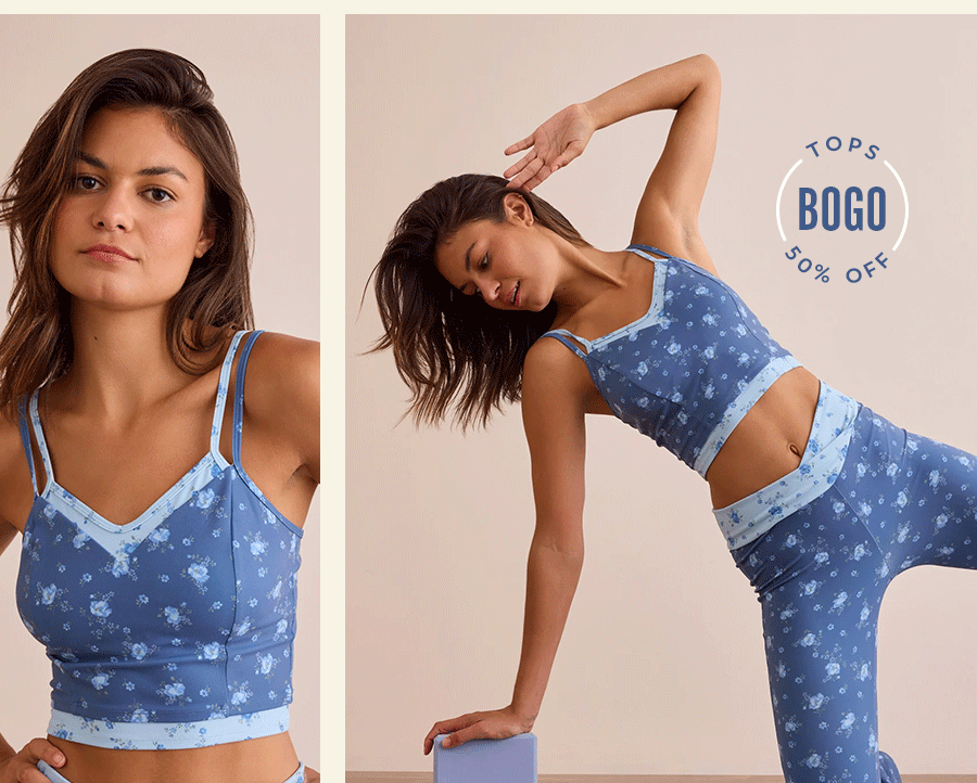 High Tide Floral Sports Bra