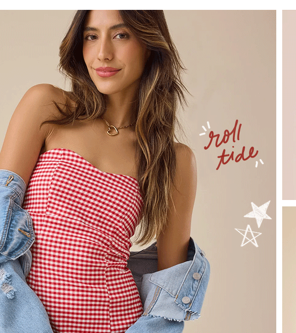 Ruby Gingham Mini Dress