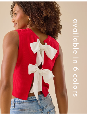 Maisie Bow Back Vest