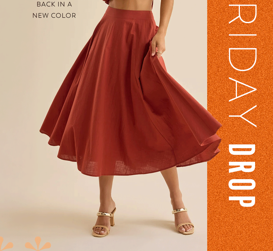 Grace Linen Midi Skirt