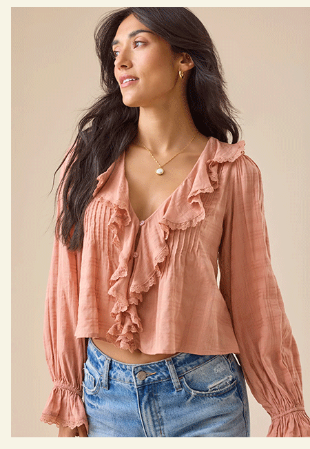 Emily Ruffle Top